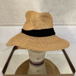 Brixton Tan Straw Hat with Black Band
